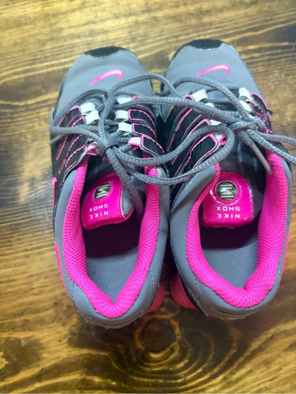 Nike Gray And Pink Shox Size 13C